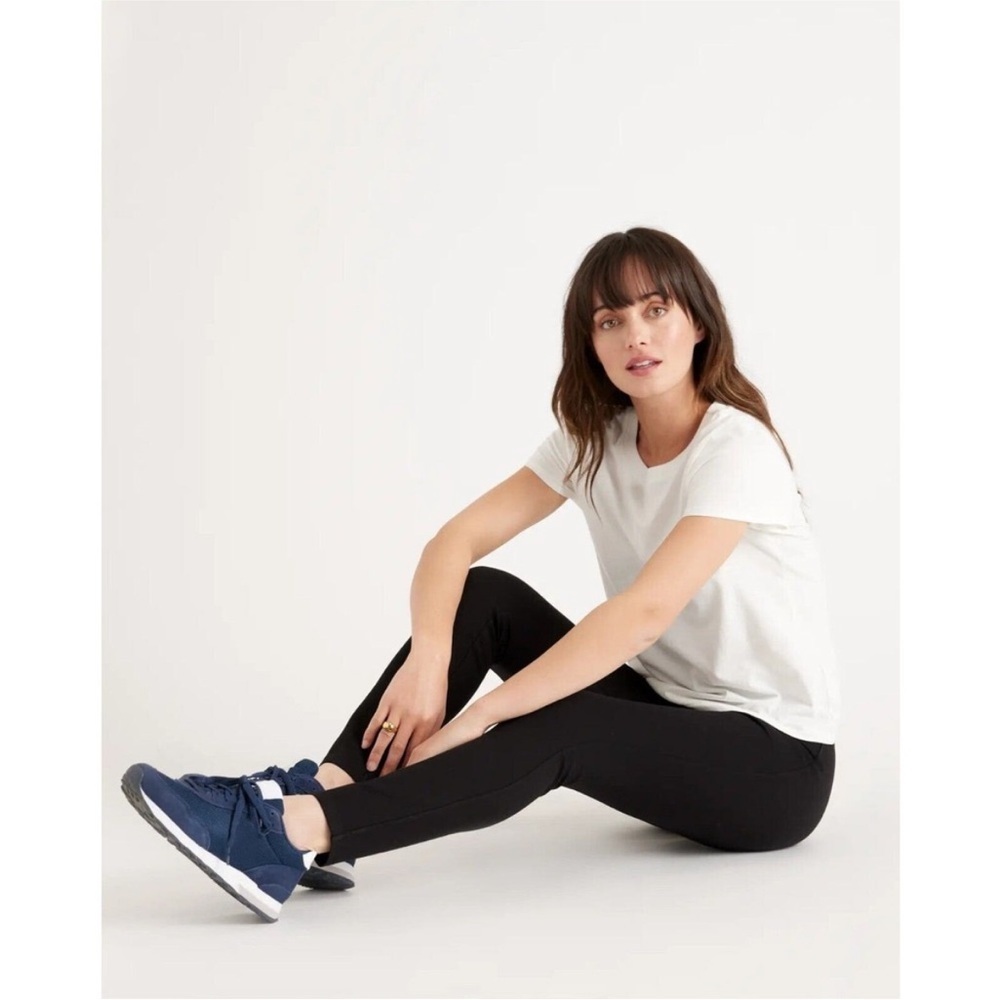 QUINCE black ponte stretch skinny pant size m